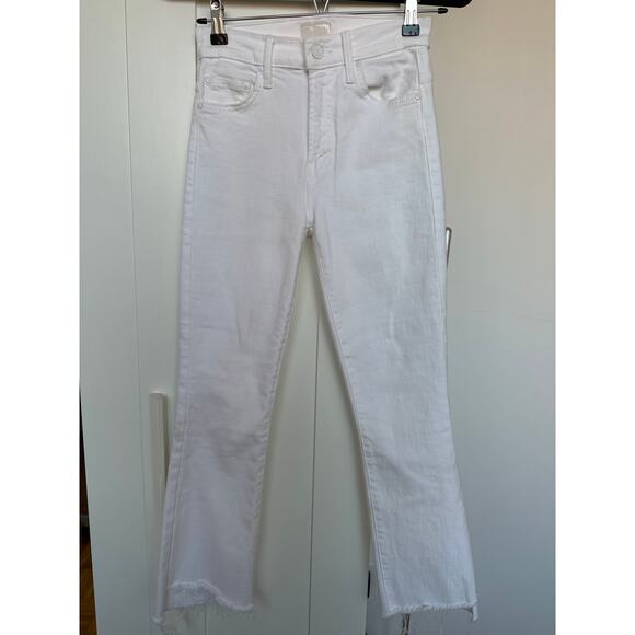 MOTHER Denim The Insider Crop Step Fray Fairest Of Them All, Size 24, Like New - Picture 2 of 10